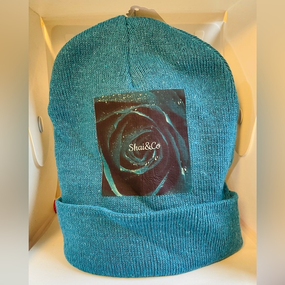 Graphic Designed Beanie(BLUE) SEE PICTURES - Picture 2 of 5